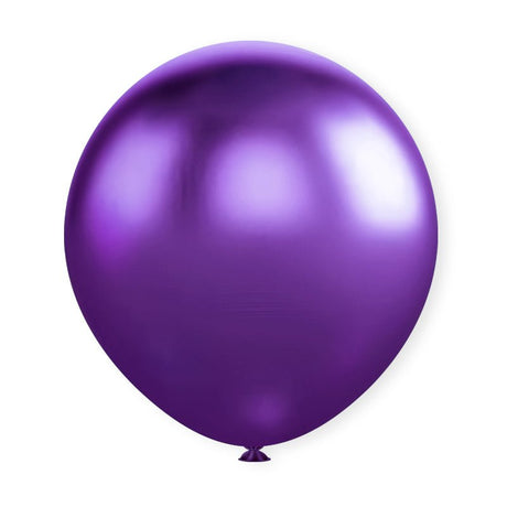 10 Pc Chrome Purple Latex Helium, Air or Water Balloons 18" - YauSpark