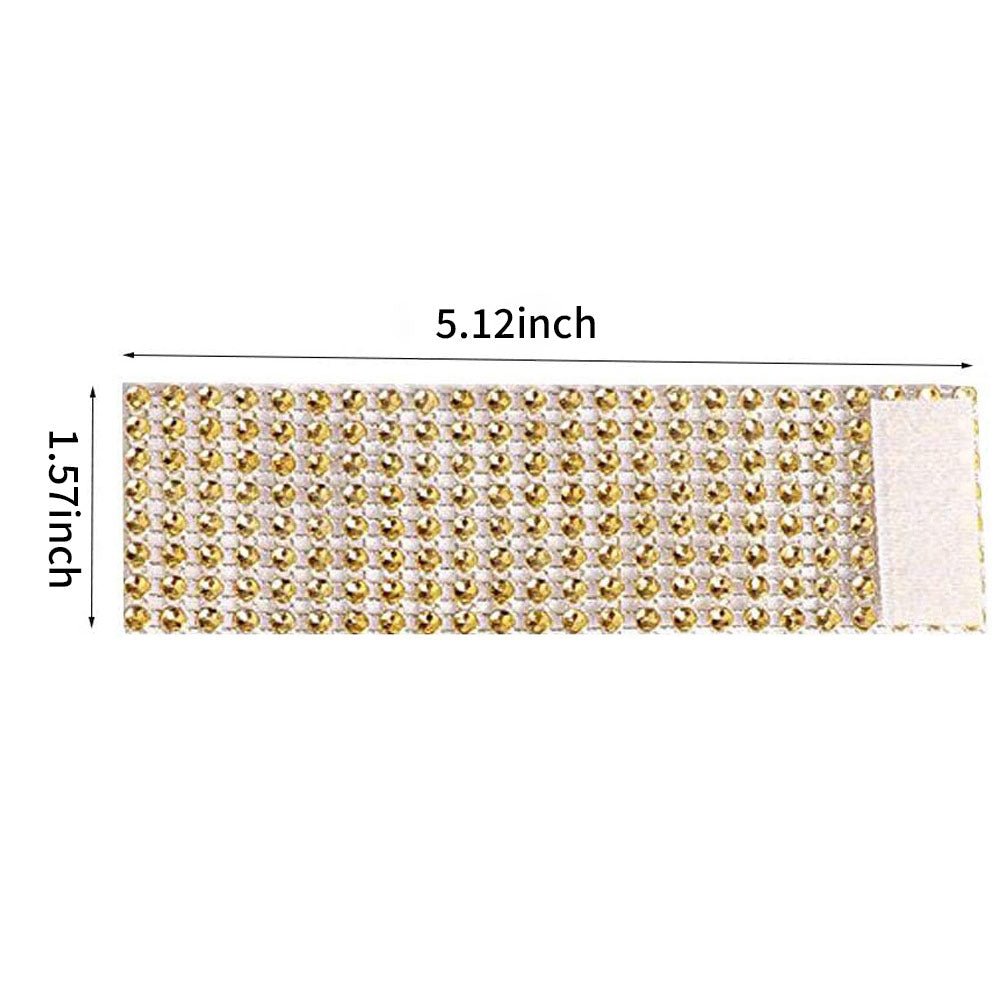 10 Pc Diamond Rhinestone Napkin Rings Purple - YauSpark