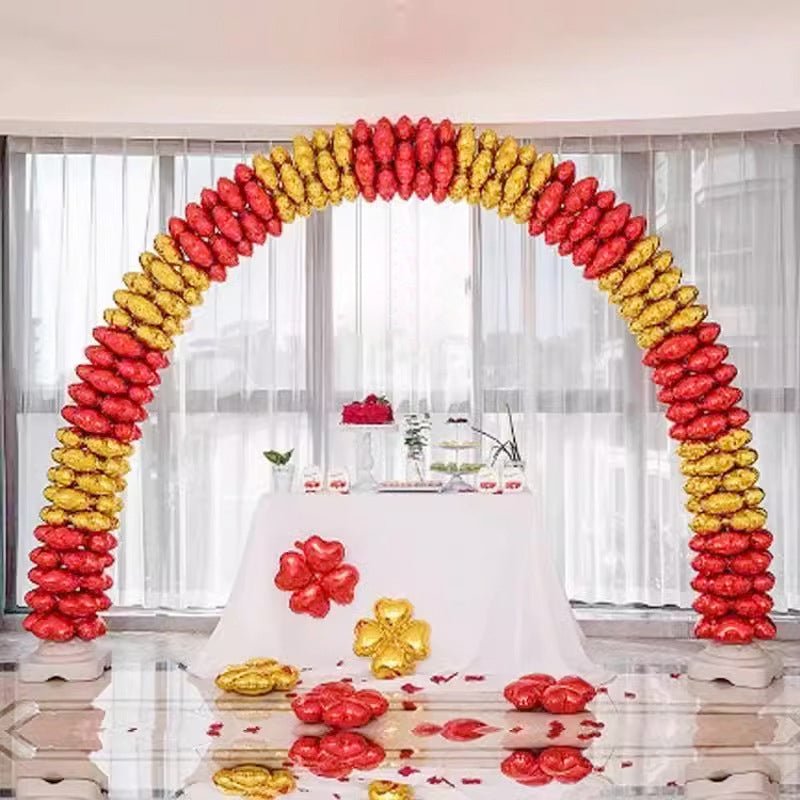 10 Pc Fluorescent Purple Four Leaf Clover Shaped Mylar Foil Balloons 16" - YauSpark