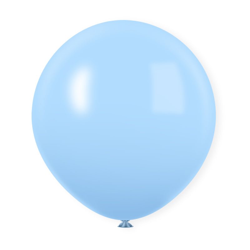 10 Pc Macaroon Blue Latex Helium, Air or Water Balloons 18" - YauSpark
