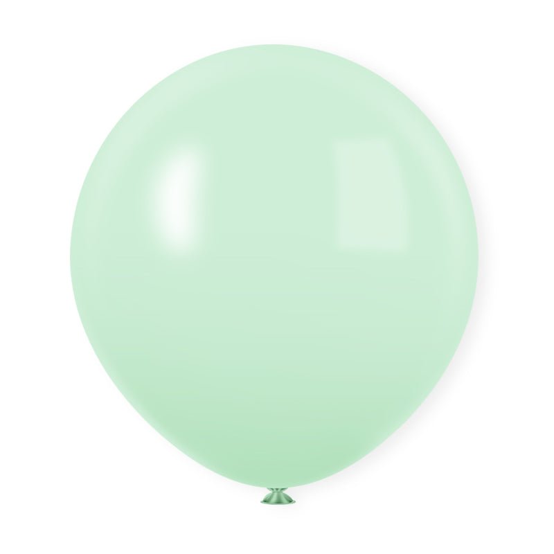 10 Pc Macaroon Green Latex Helium, Air or Water Balloons 18" - YauSpark
