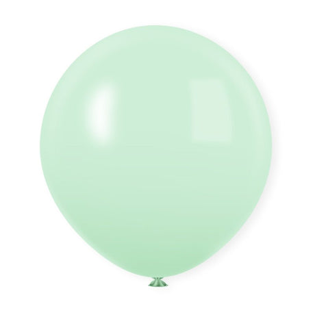 10 Pc Macaroon Green Latex Helium, Air or Water Balloons 18" - YauSpark