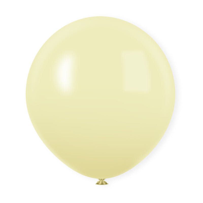 10 Pc Macaroon Yellow Latex Helium, Air or Water Balloons 18" - YauSpark