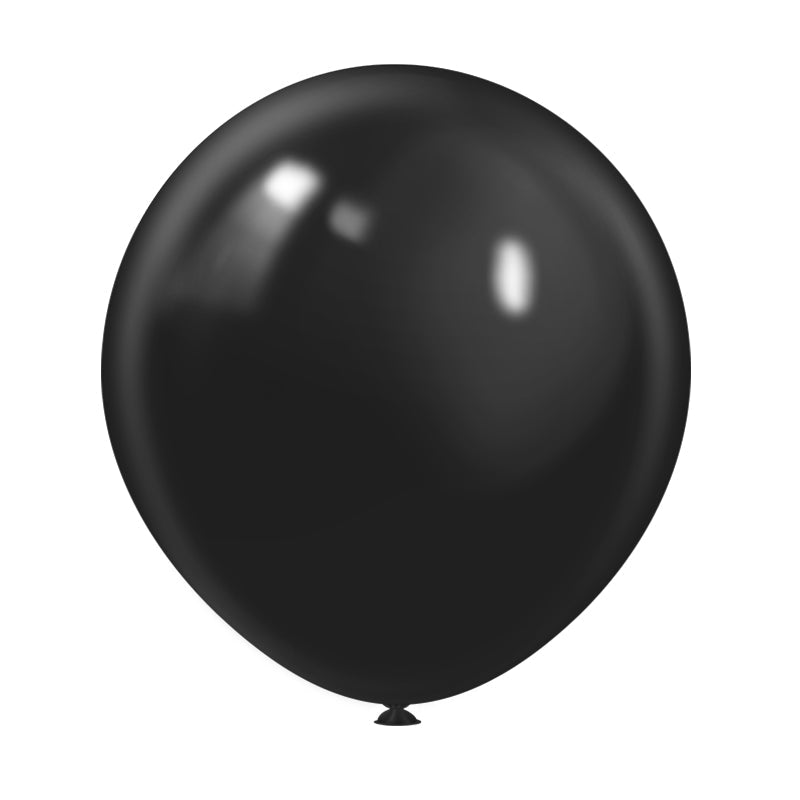 10 Pc Matte Black Latex Helium, Air or Water Balloons 18" - YauSpark