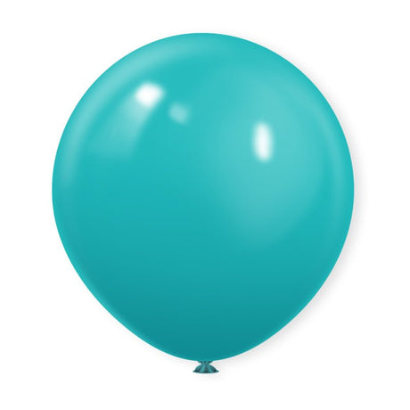 10 Pc Matte Caribbean Blue Latex Helium, Air or Water Balloons 18" - YauSpark