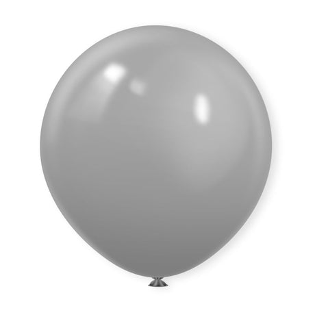 10 Pc Matte Gray Latex Helium, Air or Water Balloons 18" - YauSpark