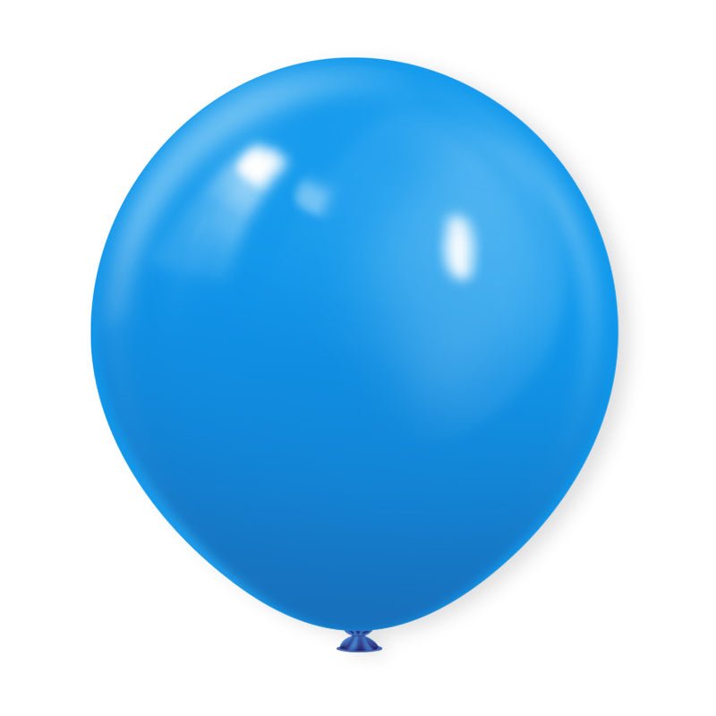10 Pc Matte Mid Blue Latex Helium, Air or Water Balloons 18" - YauSpark
