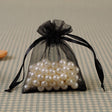 10 Pc Organza Drawstring Wedding Party Favor Gift Bags 5"x7" Black - YauSpark