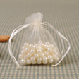 10 Pc Organza Drawstring Wedding Party Favor Gift Bags 5"x7" Off White - YauSpark