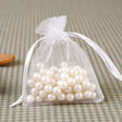 10 Pc Organza Drawstring Wedding Party Favor Gift Bags 5"x7" White - YauSpark