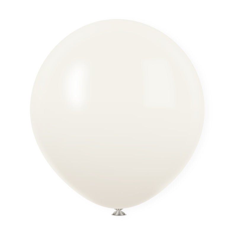 10 Pc Pastel Dusk White Latex Helium, Air or Water Balloons 18" - YauSpark