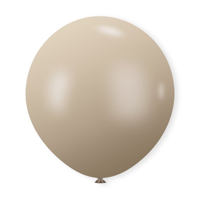 10 Pc Retro White Sand Latex Helium, Air or Water Balloons 18" - YauSpark