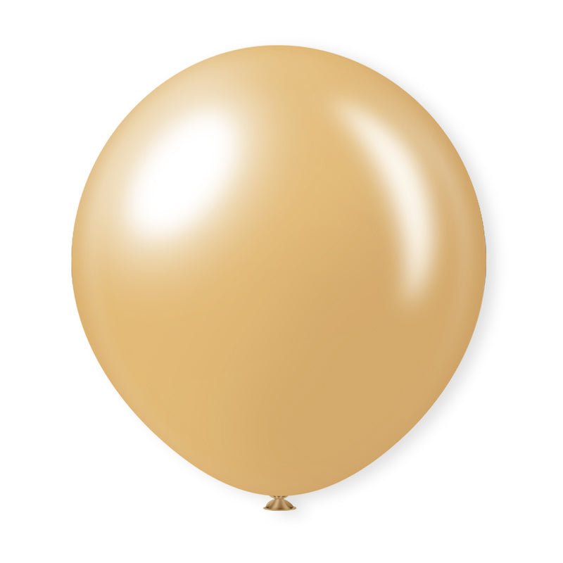 10 Pc Shiny Pearl Peach Latex Helium, Air or Water Balloons 18" - YauSpark