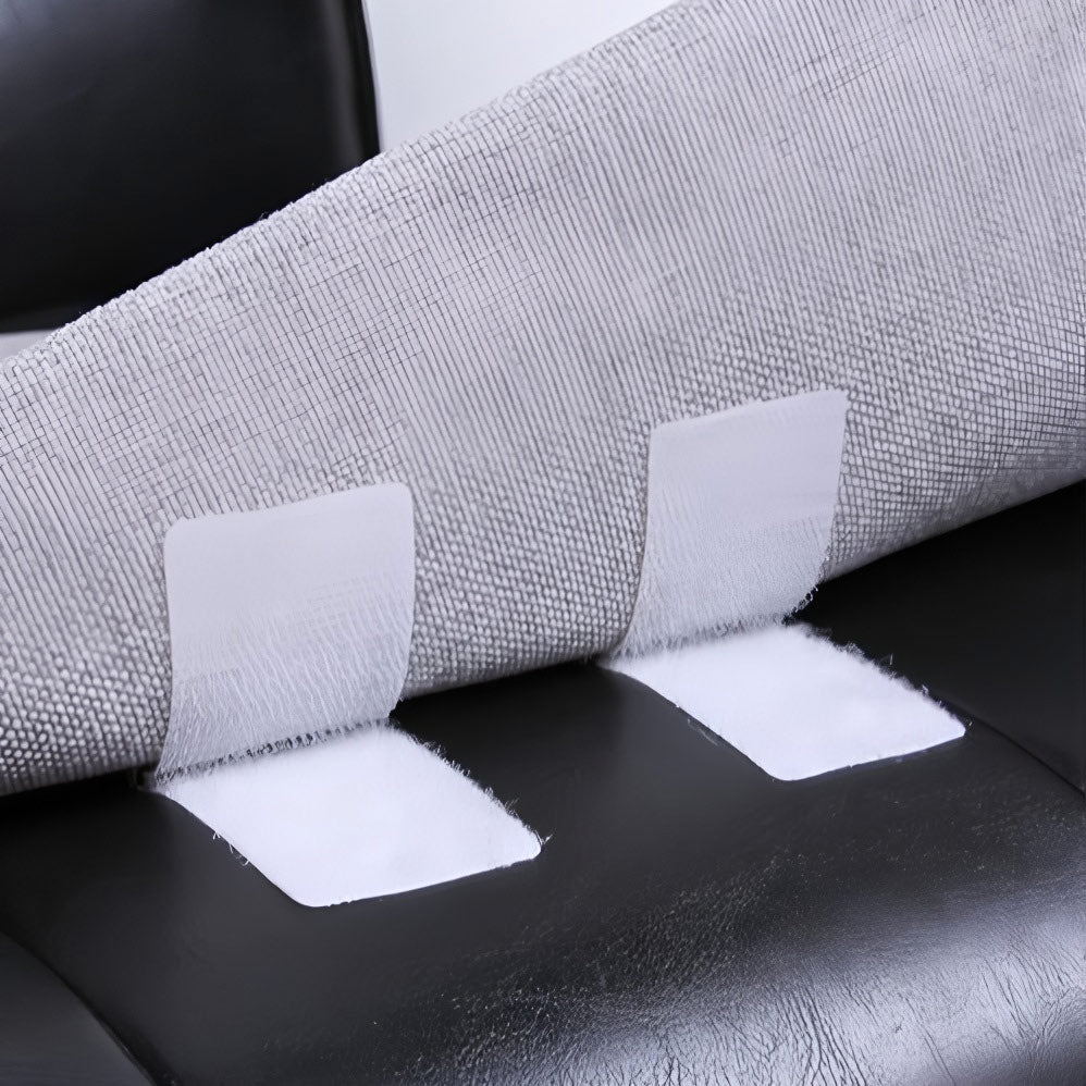 10 Pc White DIY Table Skirt Velcro Tapes 1.4"x4.5" - YauSpark