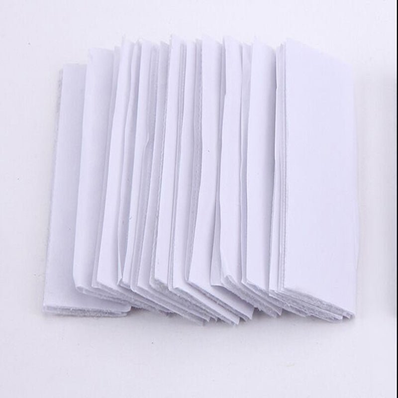 10 Pc White DIY Table Skirt Velcro Tapes 1.4"x4.5" - YauSpark