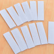 10 Pc White DIY Table Skirt Velcro Tapes 1.4"x4.5" - YauSpark