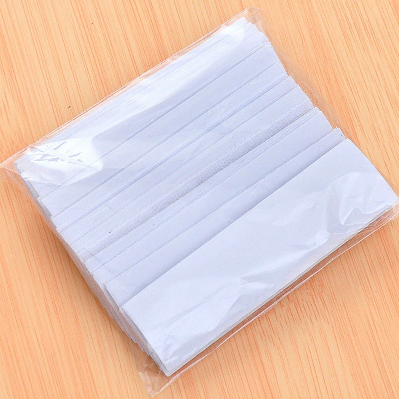 10 Pc White DIY Table Skirt Velcro Tapes 1.4"x4.5" - YauSpark