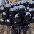 10 Sets Double - layer Clear Bobo Balloons 18" Black - YauSpark