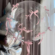 10 Sets Pink Bow Clear Bobo Balloons 24" - YauSpark
