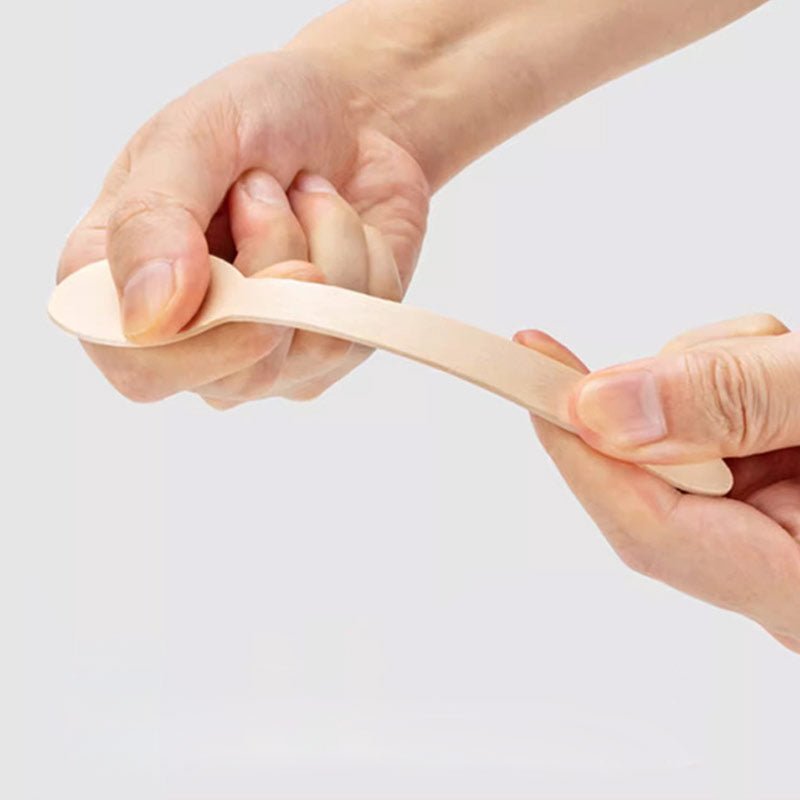 100 Pc Birchwood Spoons 6" Natural Disposable Wooden Cutlery - YauSpark