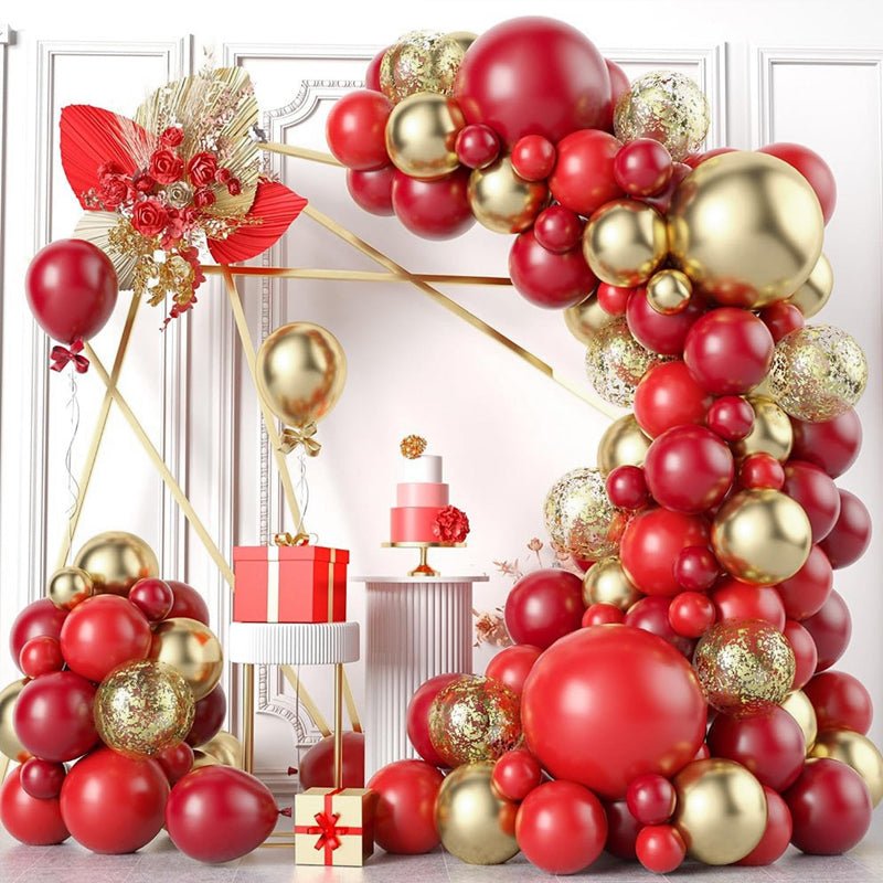 100 Pc Chrome Gold Latex, Air or Water Balloons 5" - YauSpark