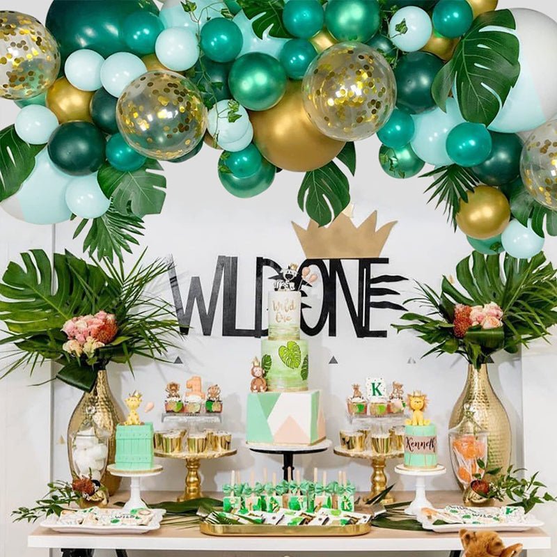 100 Pc Chrome Green Latex, Air or Water Balloons 5" - YauSpark