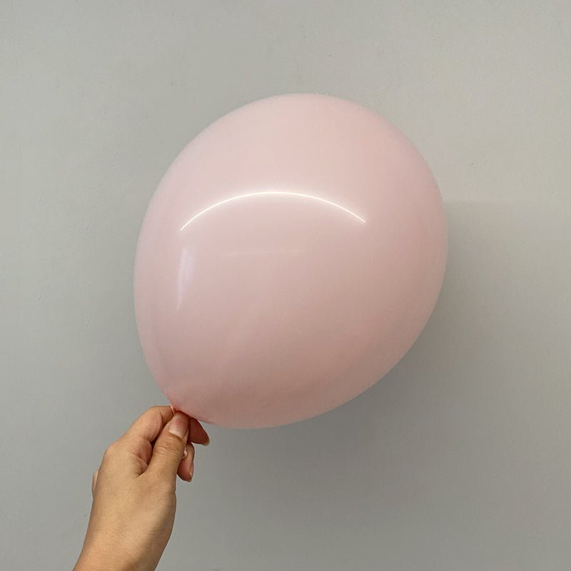 100 Pc Macaroon Pink Latex, Air or Water Balloons 5" - YauSpark