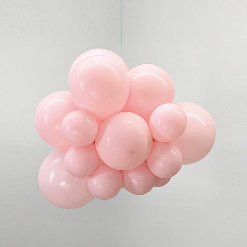 100 Pc Macaroon Pink Latex, Air or Water Balloons 5" - YauSpark