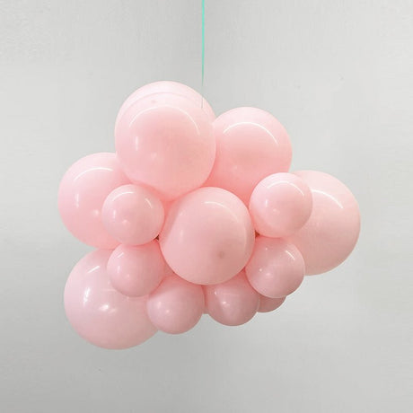 100 Pc Macaroon Pink Latex, Air or Water Balloons 5" - YauSpark