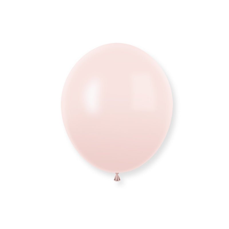 100 Pc Macaroon Pink Latex Helium, Air or Water Balloons 10" - YauSpark