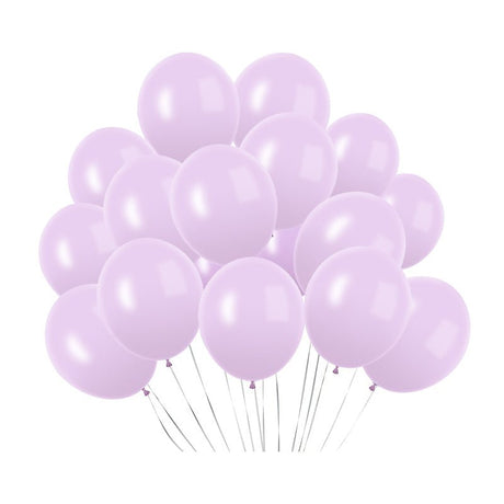 100 Pc Macaroon Purple Latex, Air or Water Balloons 5" - YauSpark