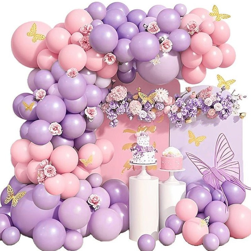 100 Pc Macaroon Purple Latex, Air or Water Balloons 5" - YauSpark