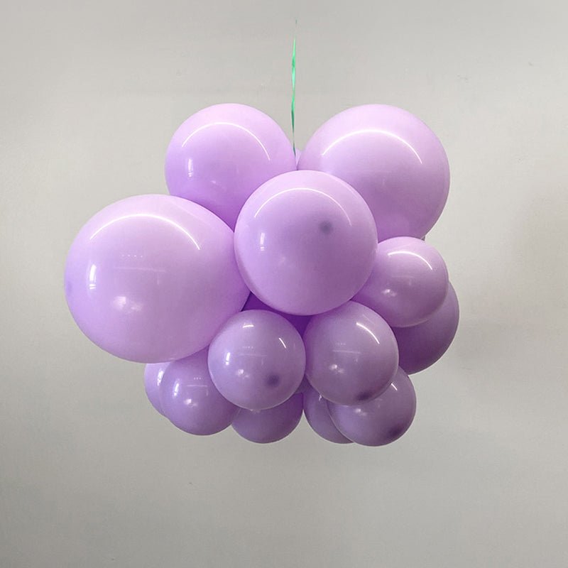 100 Pc Macaroon Purple Latex, Air or Water Balloons 5" - YauSpark