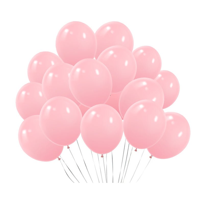 100 Pc Matte Baby Pink Latex, Air or Water Balloons 5" - YauSpark