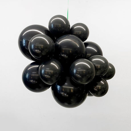 100 Pc Matte Black Latex, Air or Water Balloons 5" - YauSpark