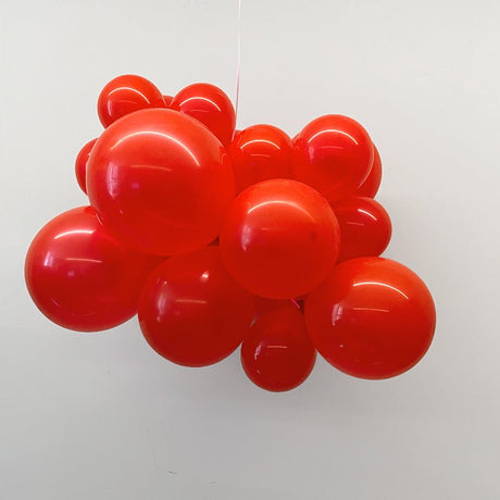 100 Pc Matte China Red Latex, Air or Water Balloons 5" - YauSpark