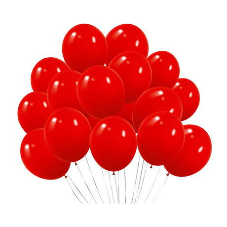 100 Pc Matte China Red Latex, Air or Water Balloons 5" - YauSpark