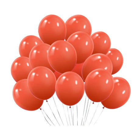 100 Pc Matte Coral Latex, Air or Water Balloons 5" - YauSpark