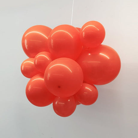 100 Pc Matte Coral Latex, Air or Water Balloons 5" - YauSpark