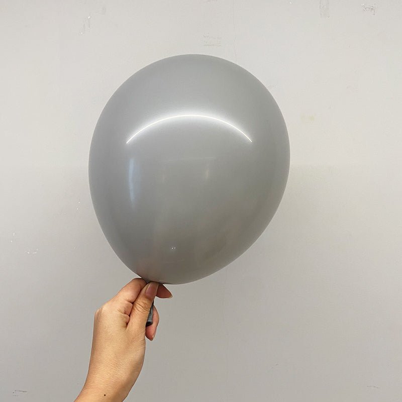 100 Pc Matte Gray Latex, Air or Water Balloons 5" - YauSpark