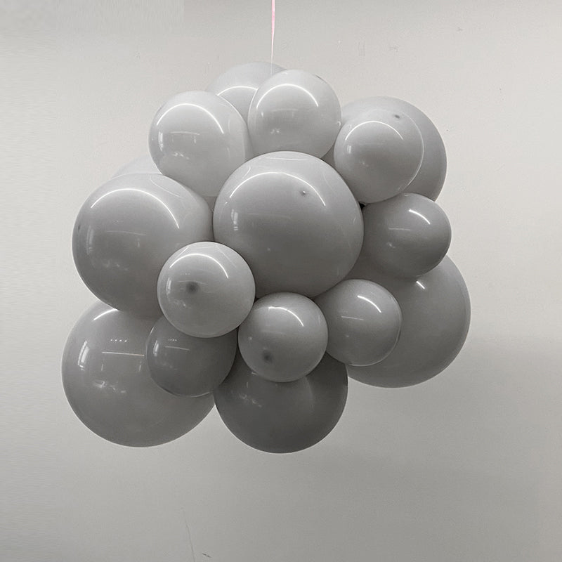 100 Pc Matte Gray Latex, Air or Water Balloons 5" - YauSpark