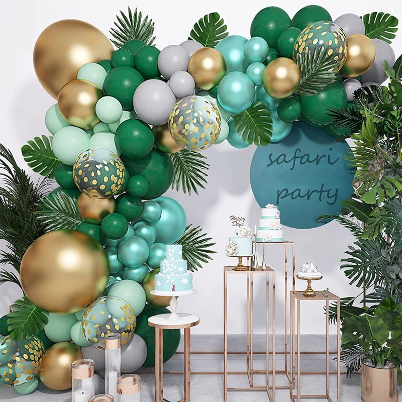 100 Pc Matte Hunter Green Latex, Air or Water Balloons 5" - YauSpark