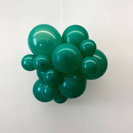 100 Pc Matte Hunter Green Latex, Air or Water Balloons 5" - YauSpark
