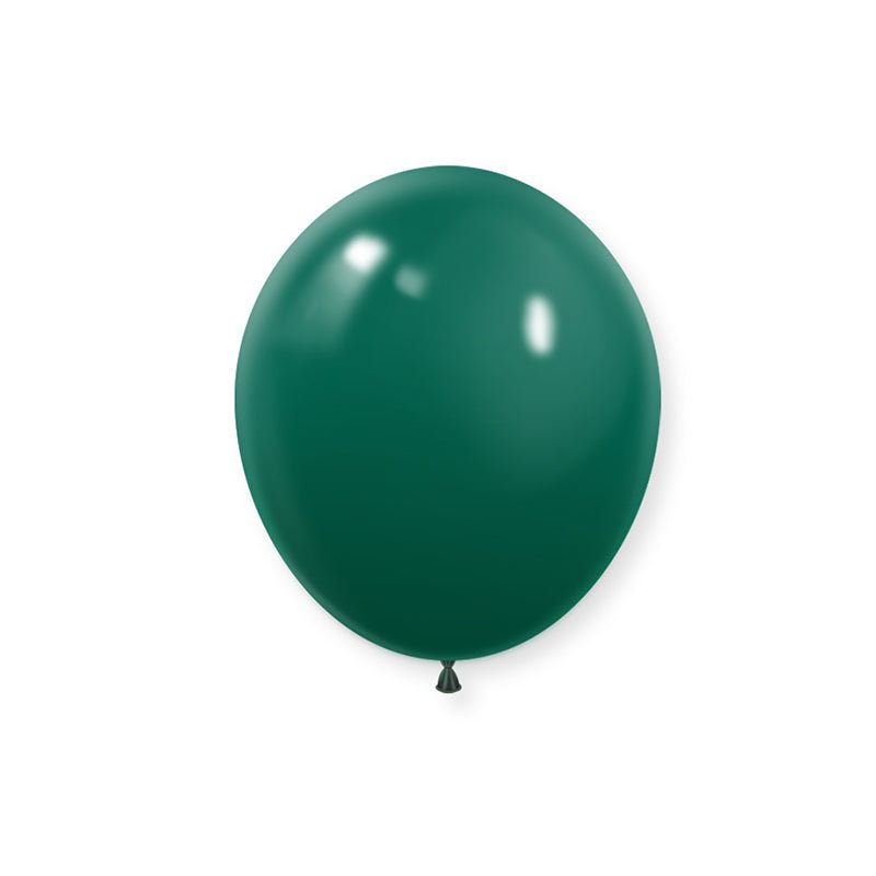 100 Pc Matte Hunter Green Latex Helium, Air or Water Balloons 10" - YauSpark