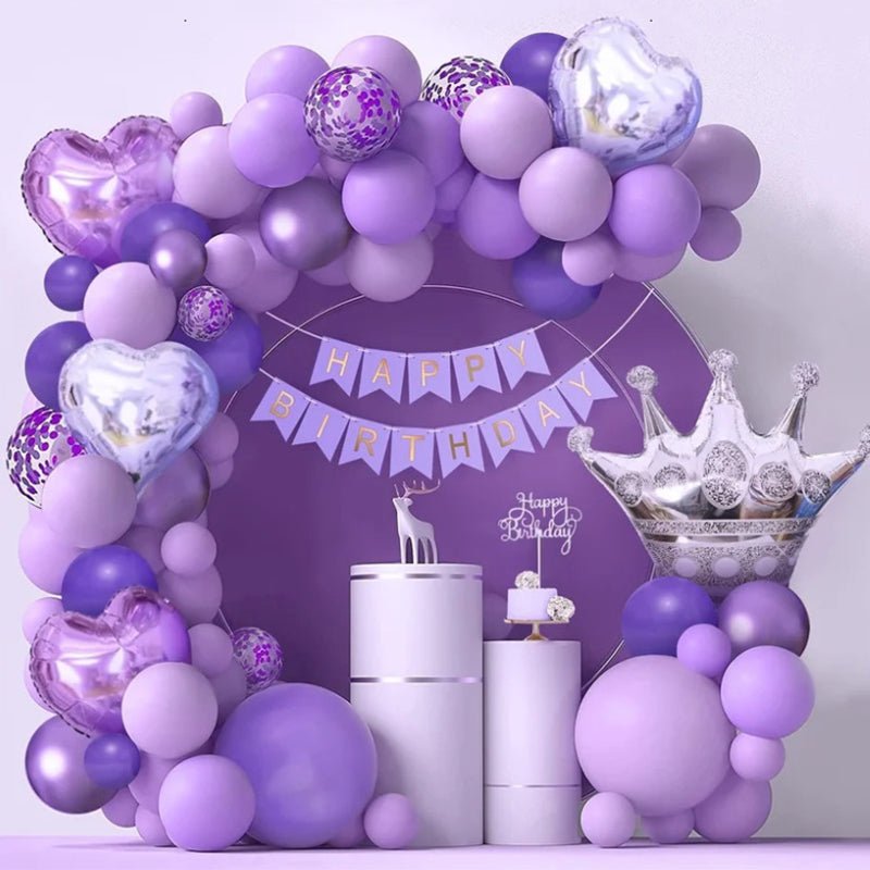 100 Pc Matte Lavender Latex, Air or Water Balloons 5" - YauSpark