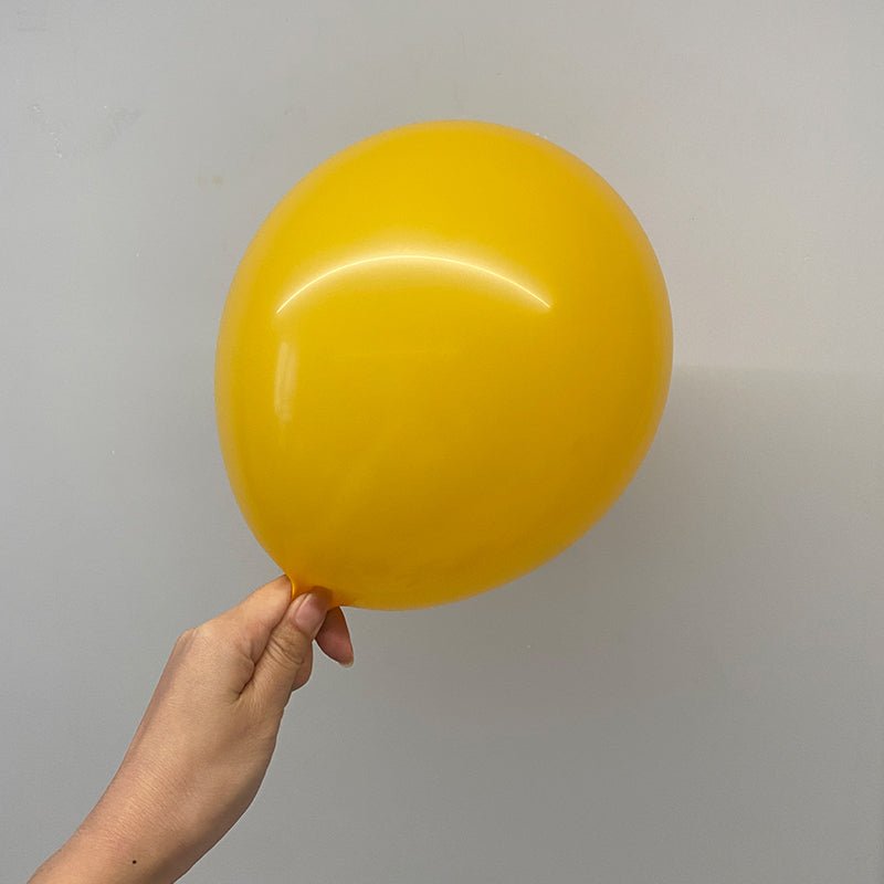 100 Pc Matte Lemon Latex, Air or Water Balloons 5" - YauSpark