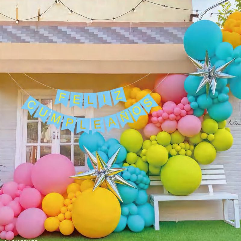 100 Pc Matte Lemon Latex, Air or Water Balloons 5" - YauSpark