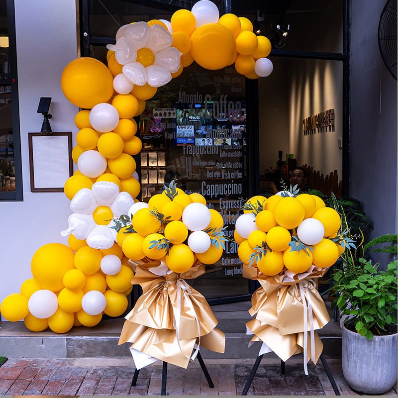 100 Pc Matte Lemon Latex, Air or Water Balloons 5" - YauSpark