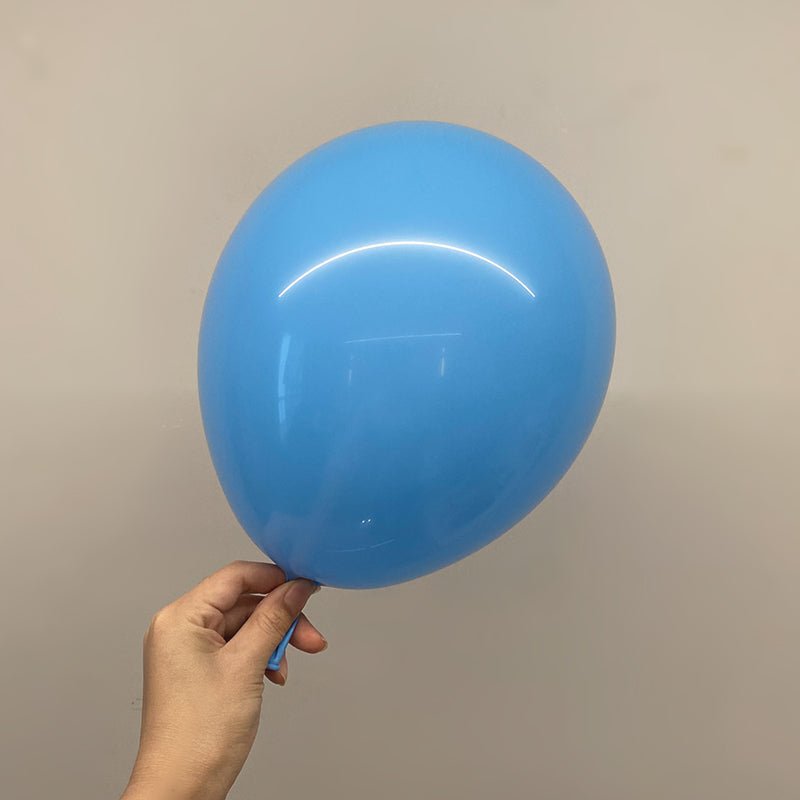 100 Pc Matte Light Blue Latex, Air or Water Balloons 5" - YauSpark