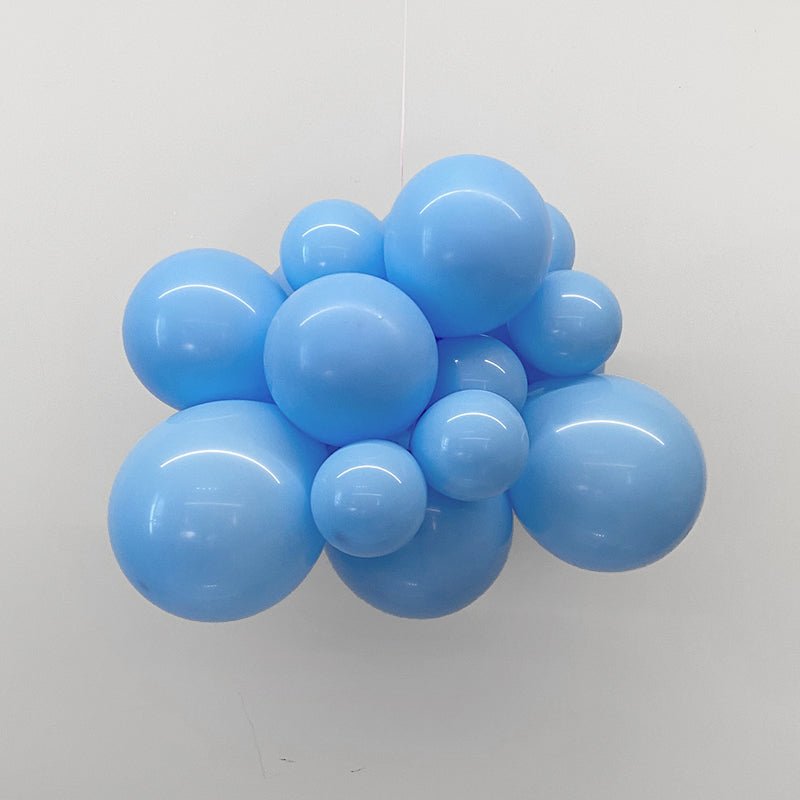 100 Pc Matte Light Blue Latex, Air or Water Balloons 5" - YauSpark